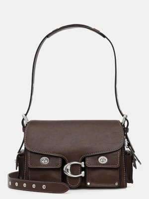 Coach torebka skórzana Cargo Turnlock Soft Tabby kolor brązowy CU124