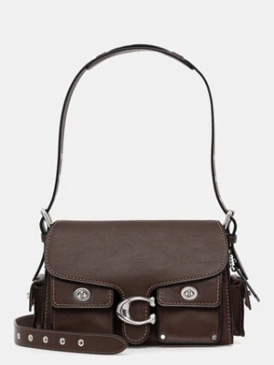 Coach torebka skórzana Cargo Turnlock Soft Tabby kolor brązowy CU124
