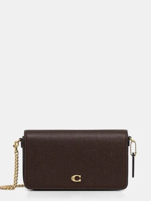 Coach torebka skórzana Mila kolor brązowy CAO01