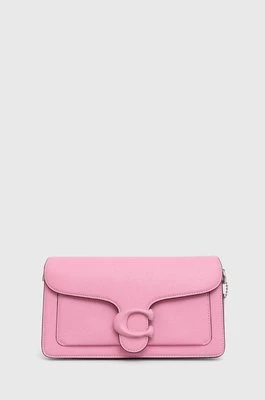 Coach torebka skórzana Tabby Shoulder Bag 26 kolor różowy