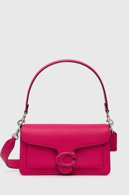 Coach torebka skórzana Tabby Shoulder Bag 26 kolor różowy