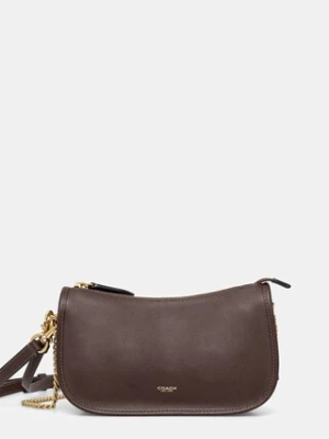 Coach torebka skórzana Waverly kolor brązowy CCC36