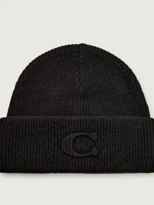 Coach Wełniana czapka EMBOSSED C