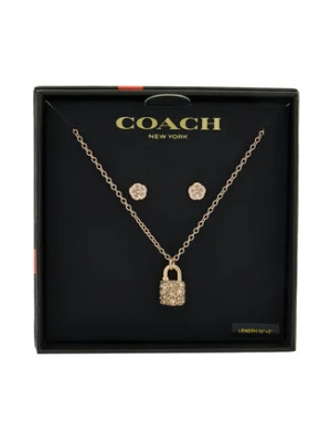 Coach Zestaw naszyjnik i kolczyki 37541360 Różowe złoto