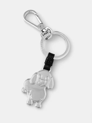 Coccinelle brelok damski metalowy bez kamienia BASIC METAL czarny
