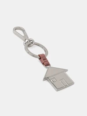 Coccinelle brelok damski skórzany BASIC METAL różowy