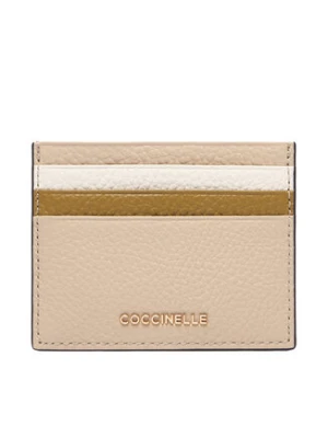 Coccinelle Etui na karty kredytowe M10 Metallic Tricolor E2 M10 12 95 01 Beżowy