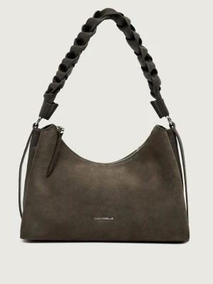 Coccinelle Hobo Coccinelle Boheme | zamsz | z dodatkiem skóry brązowy