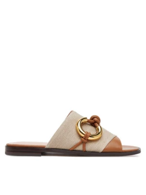 Coccinelle Klapki E4 SGI 17 01 01 Beżowy