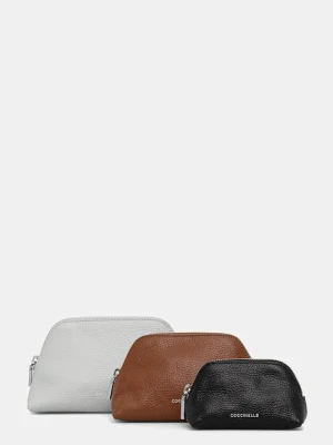 Coccinelle kosmetyczka skórzana 3-pack kolor turkusowy E5.TMF.25.04.01