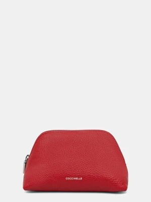 Coccinelle kosmetyczka skórzana kolor czerwony E5.TMF.25.01.01