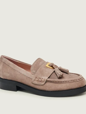 Coccinelle Loafersy Coccinelle Beat | zamsz beżowy