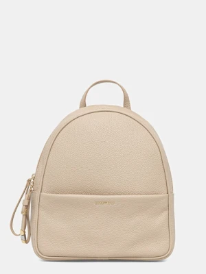 Coccinelle plecak skórzany NORY damski kolor beżowy mały gładki E1 U45 14 02 01