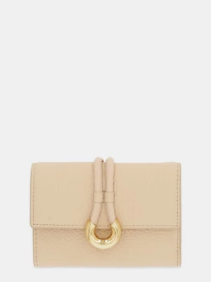 Coccinelle portfel skórzany COCCINELLELISBET SOFT damski kolor beżowy E2.T1I.11.F0.01