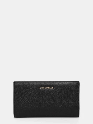 Coccinelle portfel skórzany damski kolor czarny E2 MW5 11 F1 01