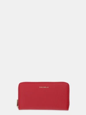 Coccinelle portfel skórzany damski kolor czerwony E2 MW5 11 32 01