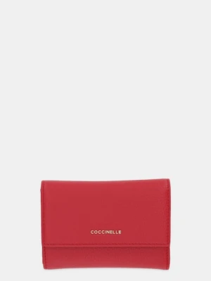 Coccinelle portfel skórzany damski kolor czerwony E2 MW5 11 66 01
