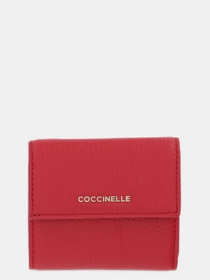 Coccinelle portfel skórzany damski kolor czerwony E2 MW5 11 B8 01