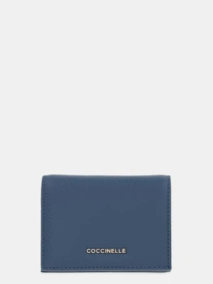 Coccinelle portfel skórzany damski kolor niebieski E2 MW5 17 21 01