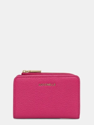 Coccinelle portfel skórzany METALLIC SOFT kolor różowy MW5 11 D1 01