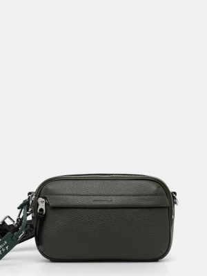 Coccinelle saszetka skórzana kolor zielony