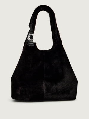 Coccinelle Shopperka C-EASY | z dodatkiem skóry | shearling