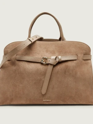 Coccinelle Shopperka Coccinelle Sabine | zamsz beżowy
