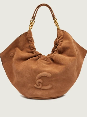 Coccinelle Shopperka Coccinelle Smash | zamsz koniakowy