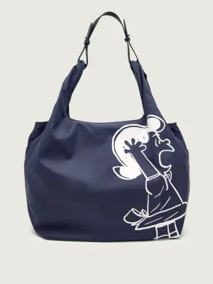 Coccinelle Shopperka Coccinelle x Peanuts | z dodatkiem skóry