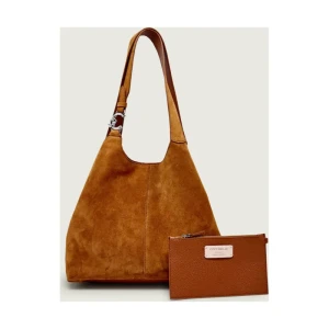 Coccinelle Shopperka + saszetka C-EASY | zamsz