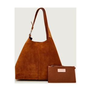 Coccinelle Shopperka + saszetka C-Easy | zamsz