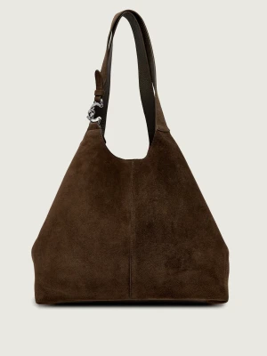 Coccinelle Shopperka + saszetka Coccinelle C-Easy | zamsz brązowy