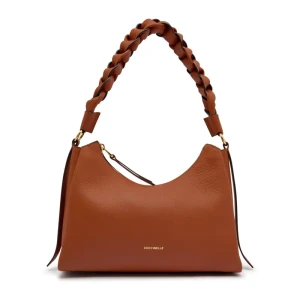 Coccinelle Skórzana hobo BOHEME GRANA DOUBLE