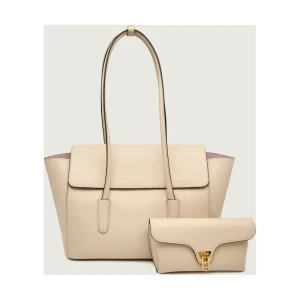 Coccinelle Skórzana shopperka 4w1 DOUBLE BEAT