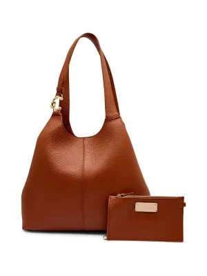 Coccinelle Skórzana shopperka + saszetka C-EASY