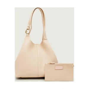 Coccinelle Skórzana shopperka + saszetka C-EASY