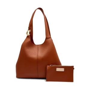 Coccinelle Skórzana shopperka + saszetka C-EASY