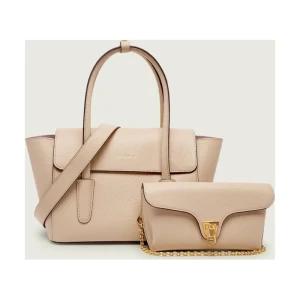 Coccinelle Skórzana torebka na ramię 4w1 DOUBLE BEAT