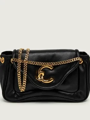 Coccinelle Skórzana torebka na ramię C-ME FLUFFY