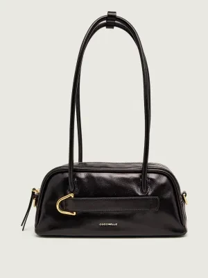 Coccinelle Skórzana torebka na ramię PAKI SHINY SMOO