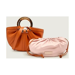 Coccinelle Skórzana torebka na ramię + saszetka SHELL