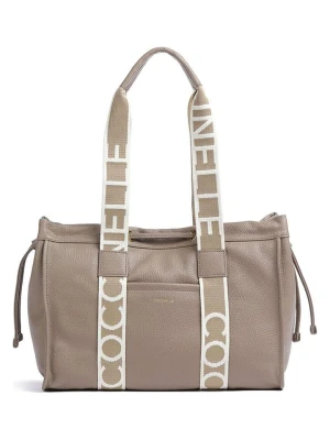 COCCINELLE Skórzana torebka w kolorze beżowym - 35 x 25 x 15 cm rozmiar: onesize