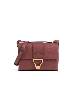 COCCINELLE Skórzana torebka w kolorze bordowym - 23 x 17 x 7 cm rozmiar: onesize