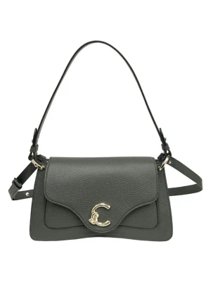 COCCINELLE Skórzana torebka w kolorze ciemnozielonym - 28 x 14 x 11 cm rozmiar: onesize