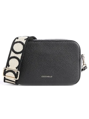 COCCINELLE Skórzana torebka w kolorze czarnym - 19 x 13 x 6 cm rozmiar: onesize