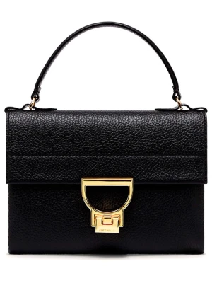 COCCINELLE Skórzana torebka w kolorze czarnym - 22 x 15 x 2 cm rozmiar: onesize