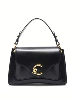 COCCINELLE Skórzana torebka w kolorze czarnym - 24 x 16 x 9 cm rozmiar: onesize