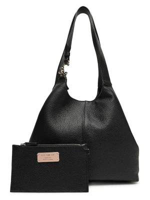 COCCINELLE Skórzana torebka w kolorze czarnym - 34 x 26 x 8 cm rozmiar: onesize
