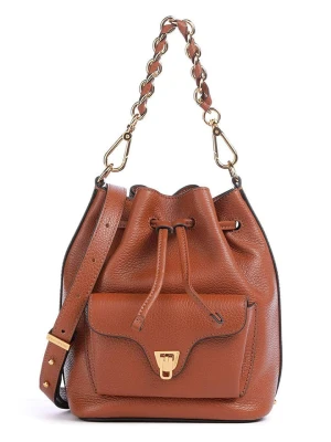 COCCINELLE Skórzana torebka w kolorze jasnobrązowym - 21 x 28,5 x 14 cm rozmiar: onesize