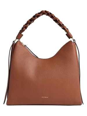 COCCINELLE Skórzana torebka w kolorze jasnobrązowym - 34 x 23 x 11 cm rozmiar: onesize